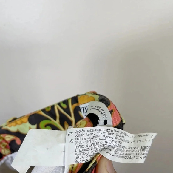 Zara 70s Multicolored Groove Flare Paisley Printed  Pant - Picture 11 of 15